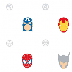 Roommates® Avengers Peel & Stick Wallpaper in Red/Blue | Bed ...