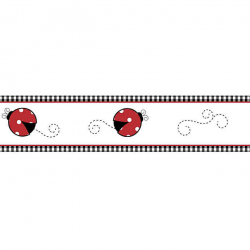 Sweet Jojo Designs Polka Dot Ladybug Wallpaper Border | Bed ...