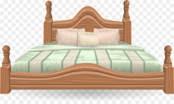 Bed, Furniture, Pillow, transparent png image & clipart free download