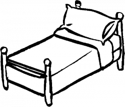 Bed Vintage Bedrooms Beds And Clipart Black White Transparent Png ...
