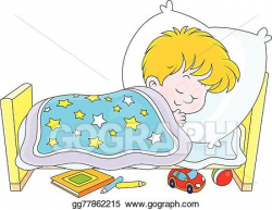 Vector Art - Boy sleeping. EPS clipart gg77862215 - GoGraph