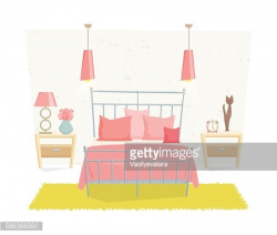 Cute Bedroom Interior premium clipart - ClipartLogo.com