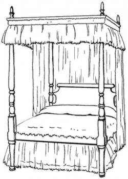Canopy Bed Cliparts - Cliparts Zone