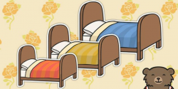 Goldilocks and The Three Bears Bed Cut Outs | Bear Down Teaching ...
