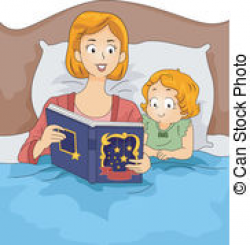 Reading Books With Mommy Before Bed Clipart & Free Clip Art Images ...