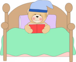 Reading In Bed Clipart - Clip Art Library