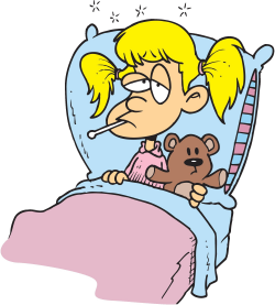 Sick in bed clipart child clip art images example - ClipartAndScrap