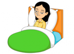 Sick woman in bed clipart - Clip Art Library