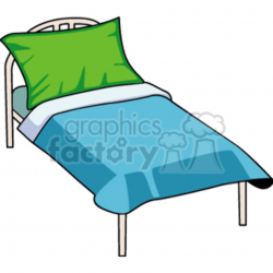 small bed clipart. Royalty-free clipart # 156440