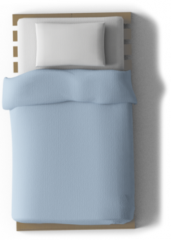 BIM objects Grankulla Futon Single Bed Top | interior | Bed top view ...