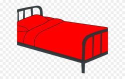 Bed Clipart Transparent Background - Bed Clipart Red - Png Download ...