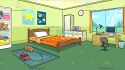 Bedroom clipart child bedroom, Bedroom child bedroom ...