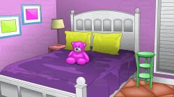 Young girls bedroom background cartoon clipart vector toons ...
