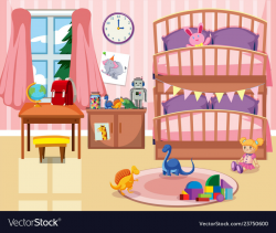 A kid bedroom background