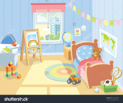 Bedroom clipart children\'s, Bedroom children\'s Transparent ...