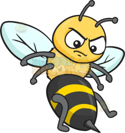 Best Surging Pictures Of Cartoon Bees An Angry Bee Clipart By Vector ...