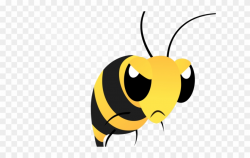 Wasp Clipart Georgia Bulldogs - Angry Bee Clipart - Png Download ...