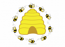 Bee Clipart - Clip Art Bee Hive Free PNG Images & Clipart Download ...