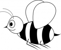 Bee black and white white bees clipart 2 - WikiClipArt