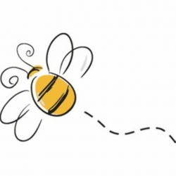 Bumble bee honey bee clipart image cartoon honey bee flying around ...