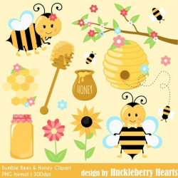 Bumble Bee Clipart, Bee Clipart, Bumble Bees, Honey Clipart ...