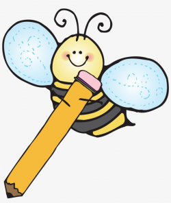 Clipart Teacher Bee - Writing Clip Art Free PNG Image | Transparent ...