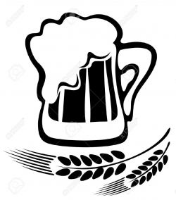 Beer Mugs Clipart Black And White images | Beer logo design ...