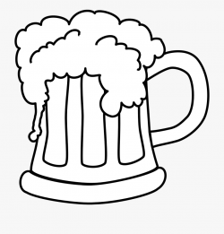 Beer Mug White Png - Beer Clipart Black And White #102521 ...