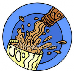 Pouring Beer - Royalty Free Clipart Picture