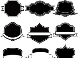 Ribbon with labels blank template vector 06 | free vectors ...