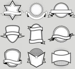 Blank labels shape free vector download (20,837 Free vector ...
