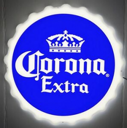 Details about Corona Extra Cerveza Crown Logo Bottle Cap LED Beer Sign 20”  - Brand New In Box!