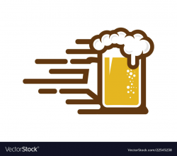 Speed beer logo icon design