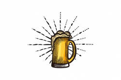 Glass of beer logo