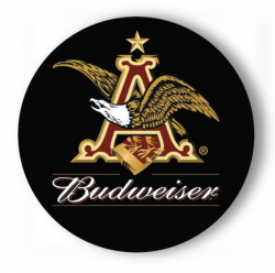 BUDWEISER EAGLE - ROUND METAL SIGN - 7\