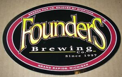 Details about FOUNDERS BREWING CO iconic logo STICKER decal craft beer  Grand Rapids Brewery