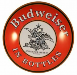 Details about Budweiser Beer Logo Round Dome Metal Sign Pub Game Room Bar  Garage