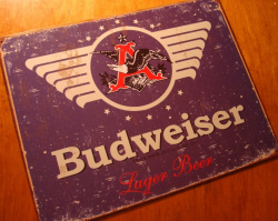Details about RUSTIC 1936 BUDWEISER LAGER BEER LOGO Pub Bar Tavern Vintage  Reproduction Sign