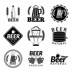 Beer logo templates collectio Vector | Free Download