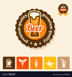 Premium beer logo