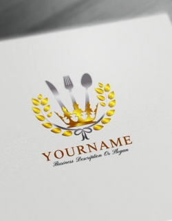 Luxurious Royal Restaurant Logo Maker - Online Food Logo ...