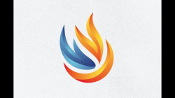 The Best Logo Design Tutorial for Beginners How to Create a 3D Flame Fire  Logo Design