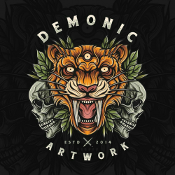 Four detailed Illustration logo design | DailyGrafix