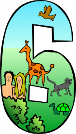 Creation Day 6 Number clip art - vector clip art online, royalty ...