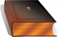 Bible with Gold Leaf | Bible Clipart