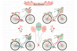 Wedding Bike Clipart ~ Illustrations ~ Creative Market
