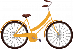 HD Bicycle Clipart Yellow Bike - Se Bikes Lockit Chain ...