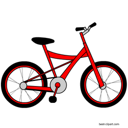 Free red bicycle clipart image | Clip art, Bike art, Bicycle