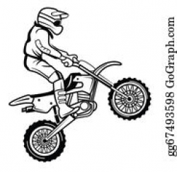 Dirt Bike Clip Art - Royalty Free - GoGraph