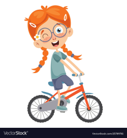 Kid riding bike